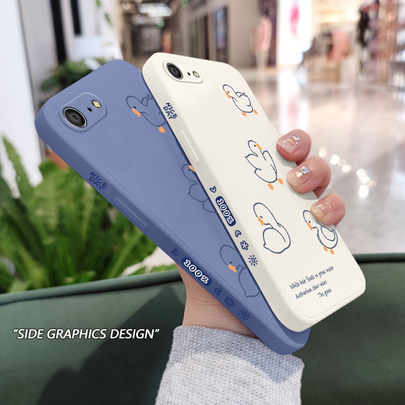 Ốp Điện Thoại Silicone Lỏng Họa Tiết Đẹp Mắt Cho IPhone 8 7 6 6S Plus SE 2020