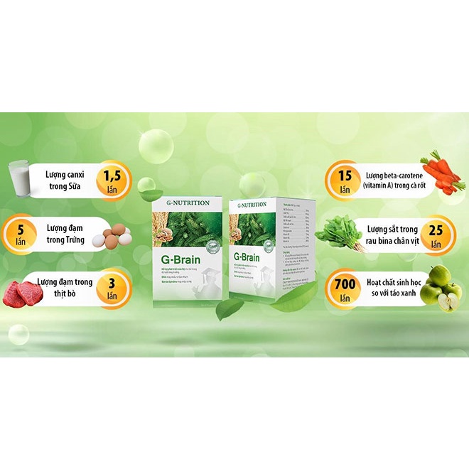 G-Brain Cốm  Trí Não hỗ trợ phát triển, tăng cường hệ Miễn Dịch cho Trẻ (GBrain gold plus new Chính Hãng)
