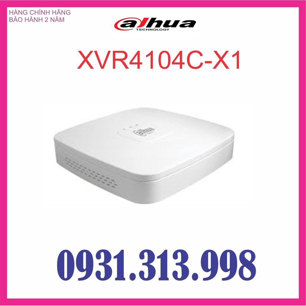 ĐẦU GHI HÌNH DAHUA 4 KÊNH VỎ NHỰA XVR4104C-X1