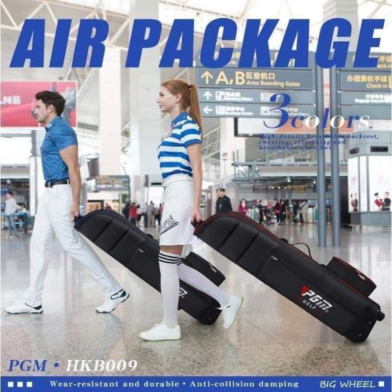 Túi Bọc Gậy Golf Đi Máy Bay /Cover Hàng Không  Air Package Chính Hãng PGM, Travel Bags