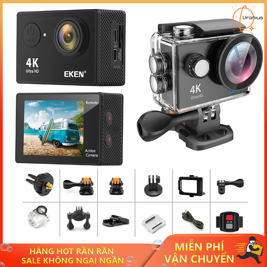 Camera Hành Trình Eken H9R 4K Ultra HD Wifi Cao Cấp,Camera Wifi Ip Xe Máy Ôtô Phượt Chống Nước Chống Sốc ChốngRung