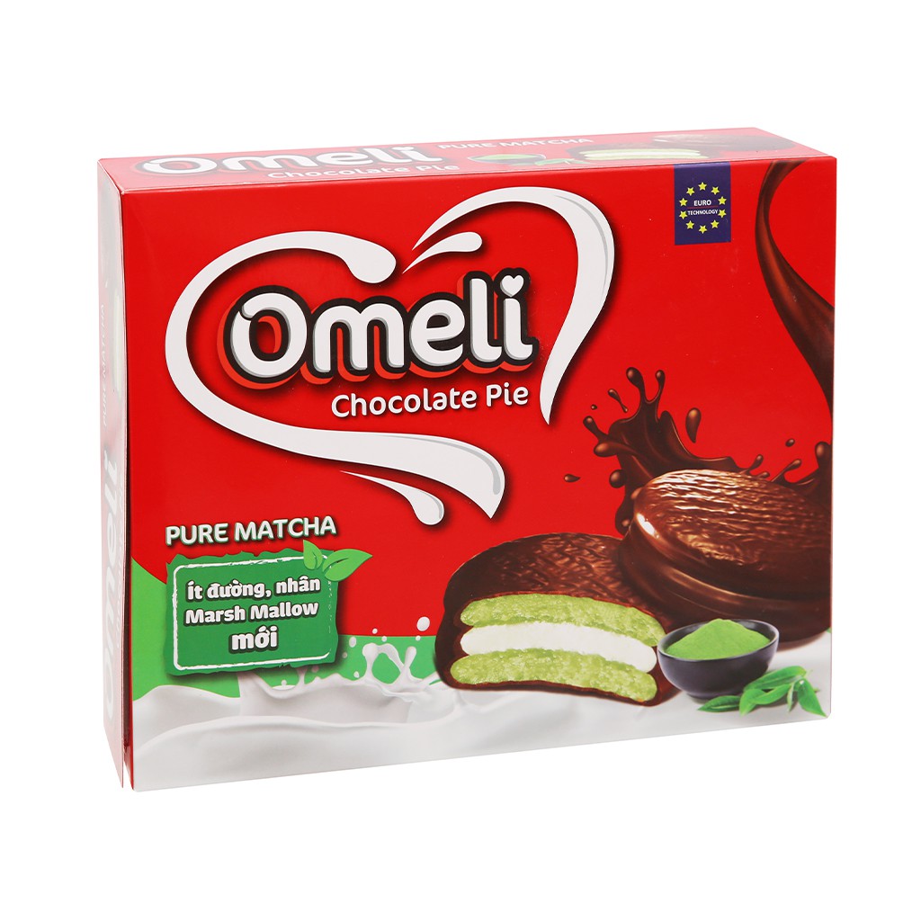 Bánh Omeli Chocolate Pie / Matcha Hộp 300g