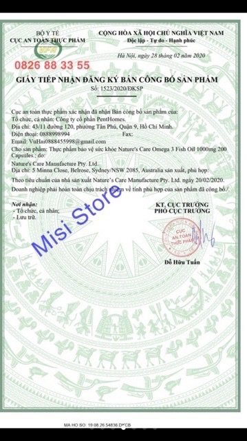 Dầu Cá Tự Nhiên Ko Mùi 400v - Healthy Care