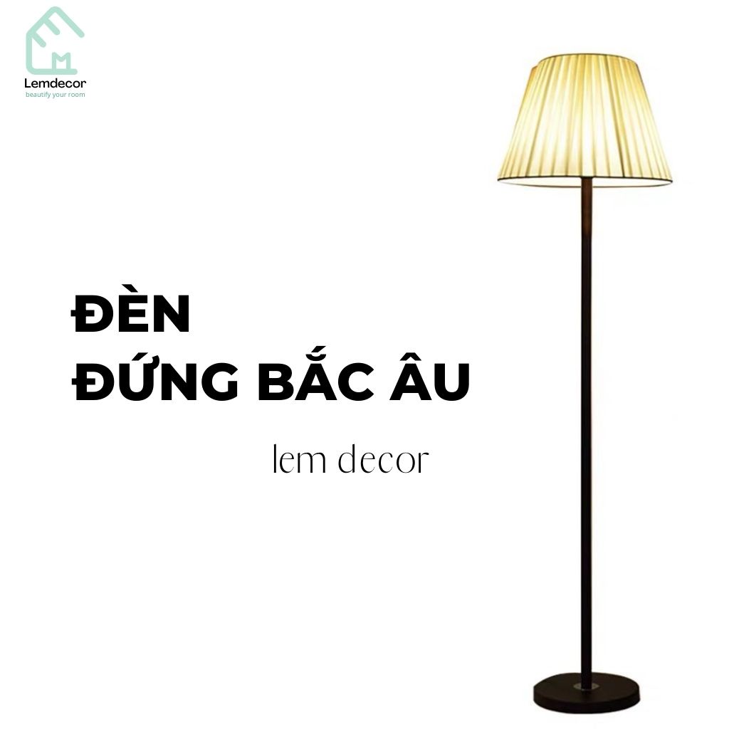 Đèn cây đứng decor phòng ngủ trang trí phòng khách, bàn làm việc ...