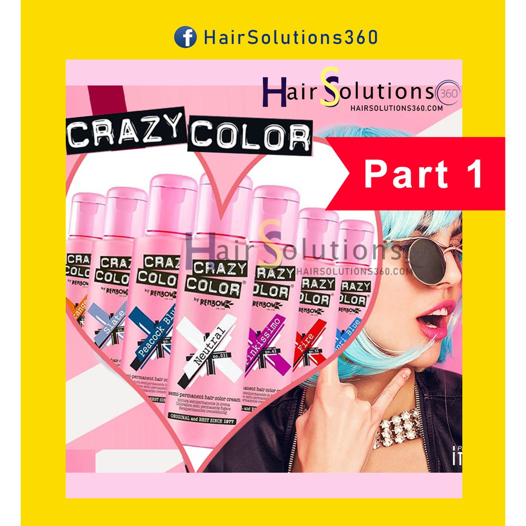Thuốc nhuộm tóc Crazy Color - thuốc nhuộm tóc tạm thời - Hairsolutions360 [PART 1]