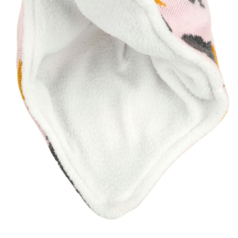 Mũ Trùm Đầu Kiêm Khăn Choàng Cổ Vải Lông Cừu Giữ Ấm Tai Thời Trang Mùa Đông Cho Bé Trai Và Gái