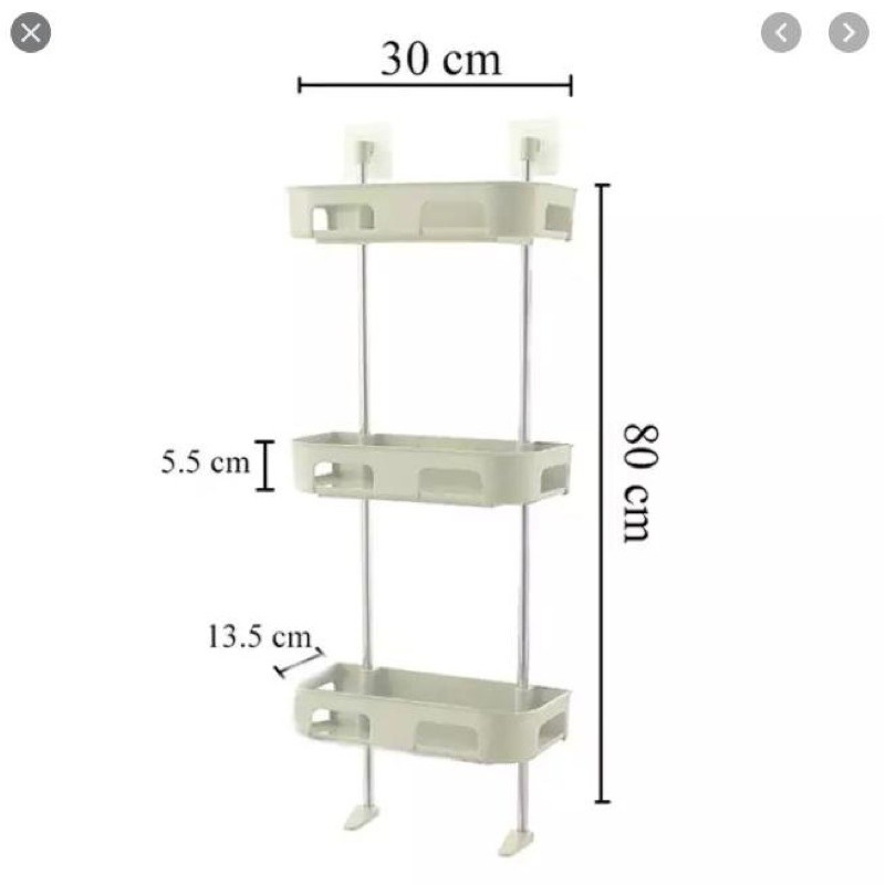 ⭐️[DEALSỐC]LOẠI1 Kệ nhựa khung inox đa năng 2,3 tầng đa năng. kệ sau bồn cầu,dán tường bếp dán tường .tiết kiệm ko gian