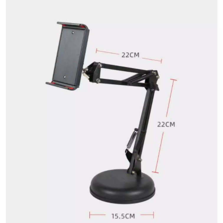 Giá Đỡ Ipad Để Bàn, Kiêm Kẹp Điện Thoại - Đa Năng Xoay 360 Độ - Họp Zoom - Hỗ Trợ Học Trực Tuyến