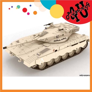 Mô hình giấy 3D quân sự xe tăng  xe tank Merkava Mk2 tỉ lệ 1/33