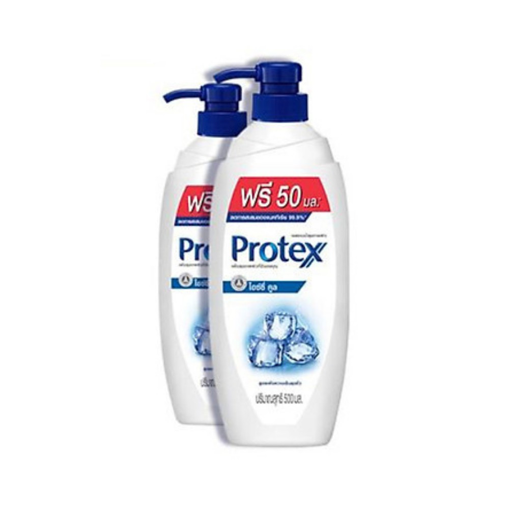 Bộ 2 Sữa tắm Protex Icy Cool cực mát lạnh diệt khuẩn 99,9% 500ml/chai