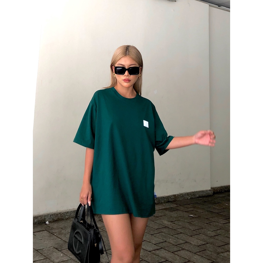 MADMIND® Chính Hãng - Áo Thun Mad Logo  Cotton Thoáng Mát - Màu Xanh Lá / Trắng / Đen Form Rộng Unisex