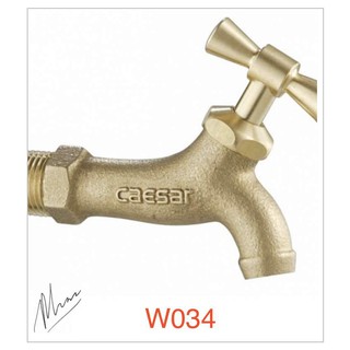 Vòi lạnh gắn tường W034 hoặc W035 |thương hiệu Caesar chính hãng|