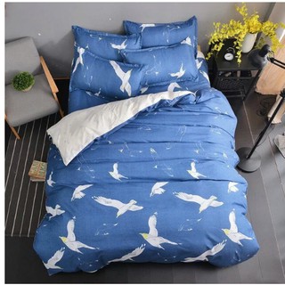 (CHAT CHỌN MẪU)BỘ GA GỐI POLLY CHIM HẢI ÂU TRẮNG