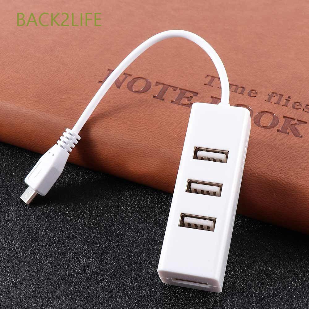 Dây cáp chuyển đổi BACK2LIFE USB sang OTG Micro USB 4 cổng OTG USB 2.0 đa năng
