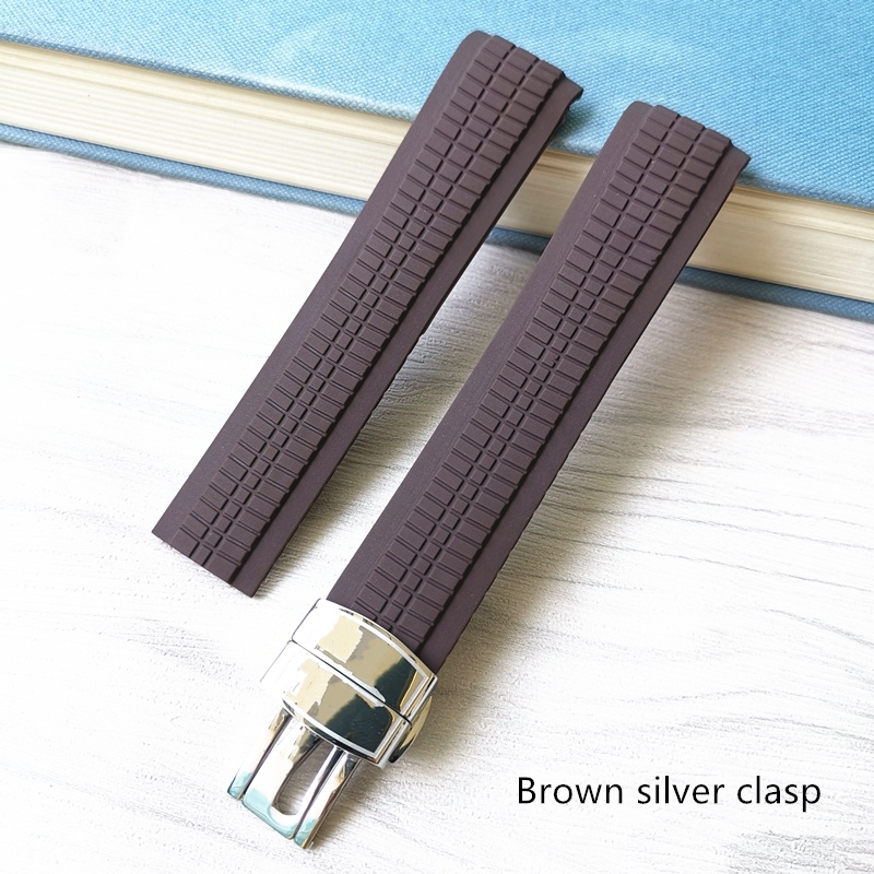 Dây Đeo Đồng Hồ 21mm Bằng Silicon Mềm Cho Philippe 5164A/5167A Aquanaut Series