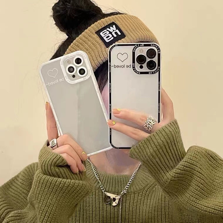 Ốp Điện Thoại TPU Dẻo Họa Tiết Trái Tim Xinh Xắn Cho Iphone 14 12 13 6 6S 7 8 Plus X XS XR 11 Pro Max
