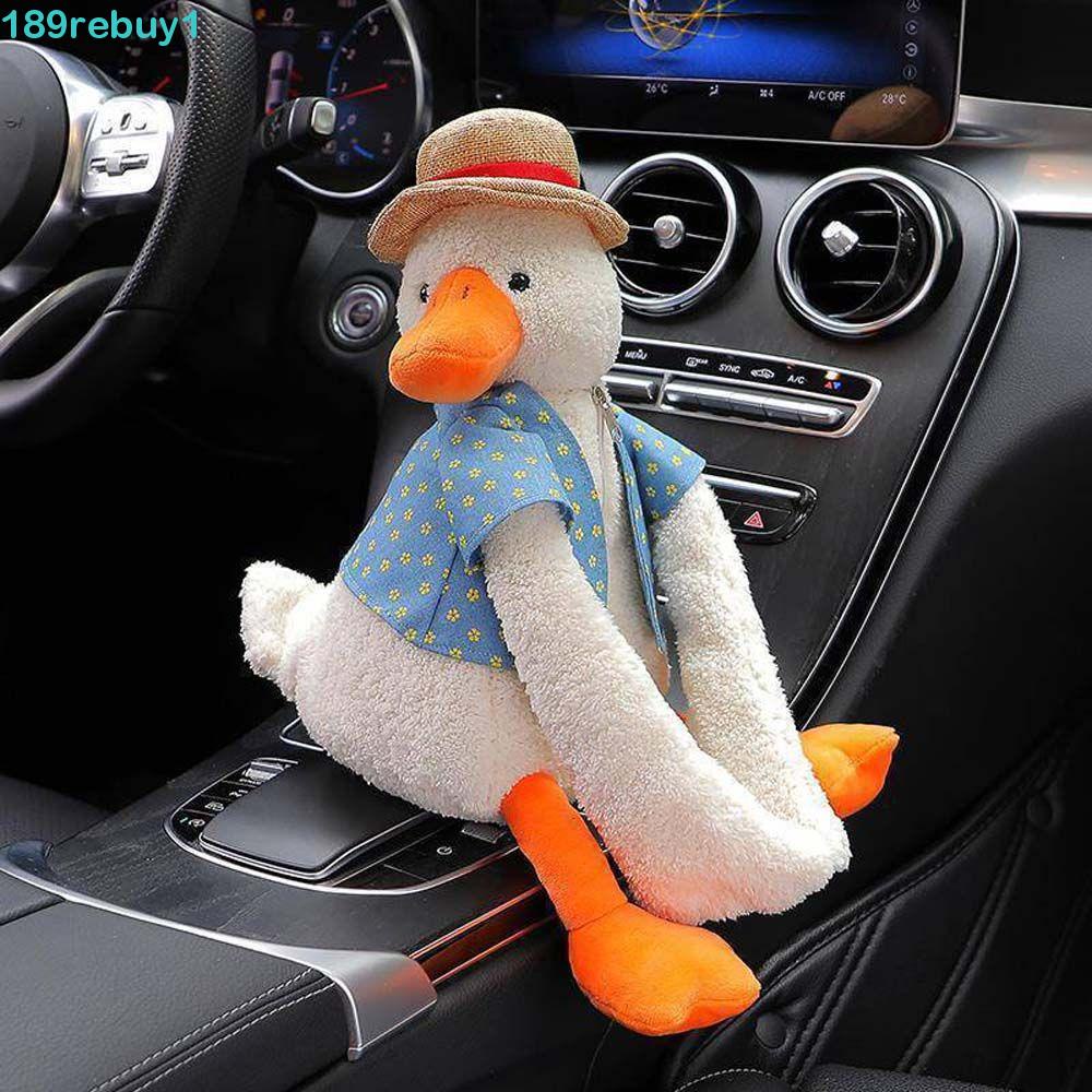 Hộp Đựng Khăn Giấy Đa Năng Hình Chú Vịt Dễ Thương Treo Ghế Ngồi Xe Hơi REBUY1 Ốp