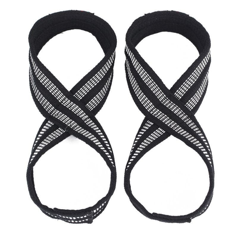 Cặp dây đai quấn cổ tay hình số 8 hỗ trợ khi nâng tạ tập gym/ thể hình