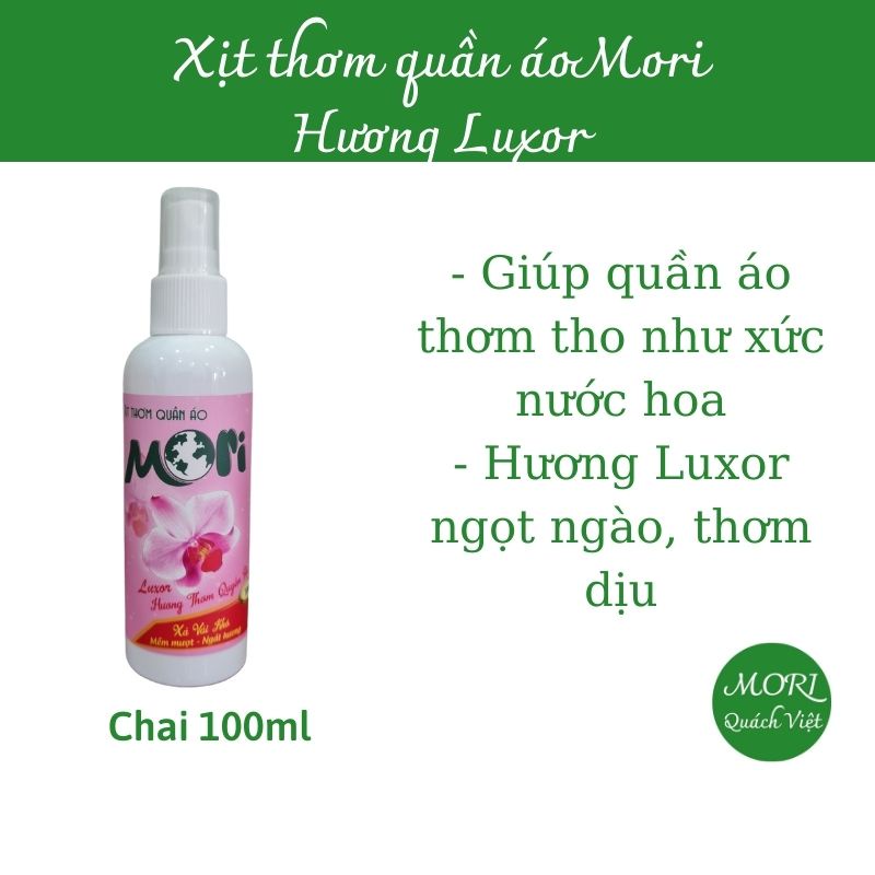 Xịt thơm quần áo MORI hương Comfor - dành cho các cửa hàng giặt sấy, giặt là, giặt ủi, can 5L