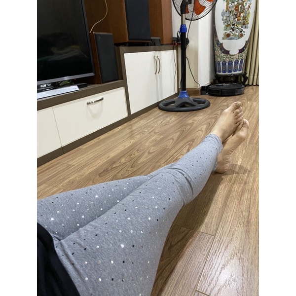 [QUÁ ĐẸP] [Ảnh thật]Quần legging ép phôi kim sa lấp lánh
