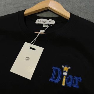 Hàng Sẵn Sàng! Dior! Áo Thun Ngắn Tay Thiết Kế Thoải Mái Thời Trang