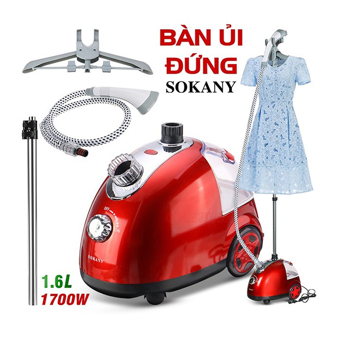 Bàn là hơi nước Sokany cây đứng hàng nhập khẩu chính hãng