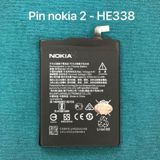 Pin dành cho điện thoại NOKIA 2-HE338 Zin