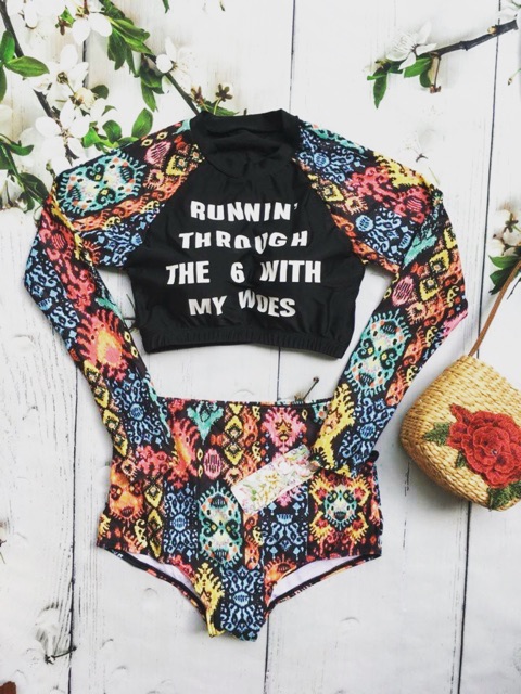 Bộ đồ bơi tay dài kiểu hàn quốc cực thời thượng | BigBuy360 - bigbuy360.vn