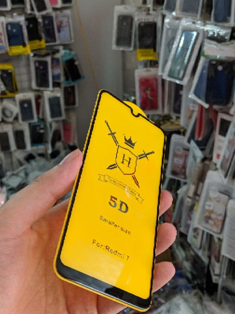 Cường lực Xiaomi Redmi 7 FREESHIP Từ 50k Full màn 5D thế hệ mới vát cạnh 2.5D trơn mượt cao cấp
