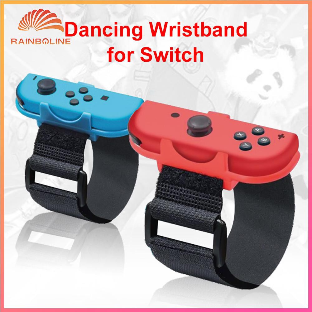 [❥RAIN]Wrist Bands for Joy Con Controller Elastic Strap for Just Dance Game 1 Pair