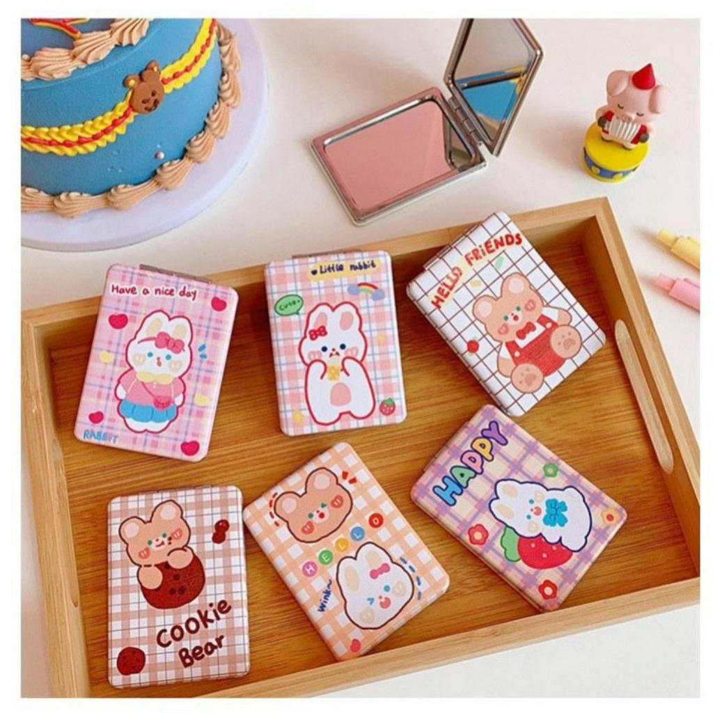 Gương mini cầm tay trang điểm gấp gọn SH077