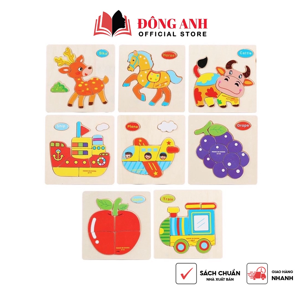 Tranh ghép gỗ 3D Baostore nhiều chủ đề dành cho bé từ 1-4 tuổi