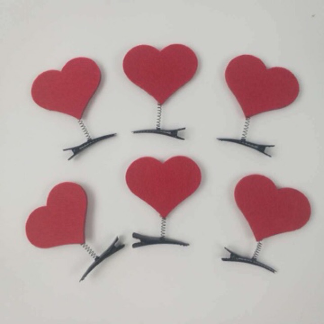 Kẹp tóc gà bông lò xo