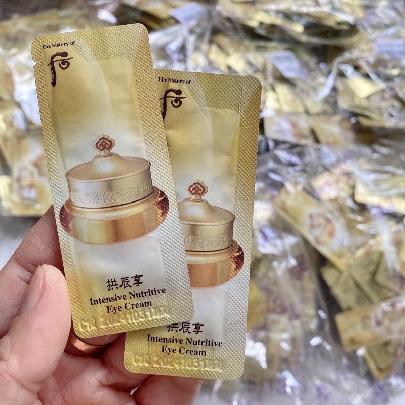 10 gói Kem dưỡng chống nhăn mắt Whoo Gongjinhyang Intensive Nutritive Eye Cream