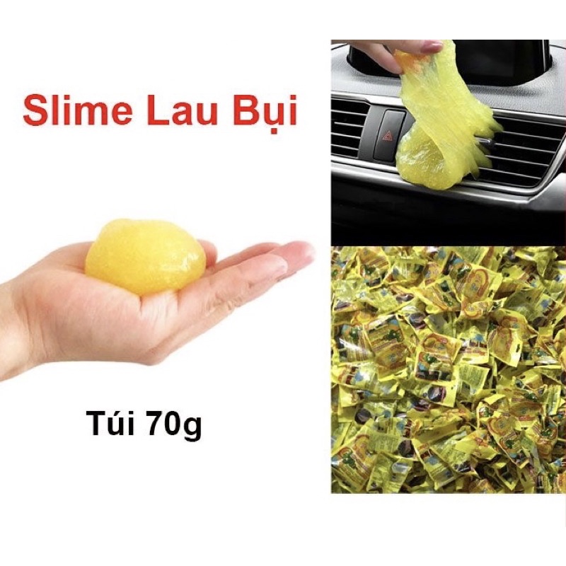 Miếng bùn dẻo, gel silicon đa năng làm sạch bàn phím máy tính, khe gió xe hơi