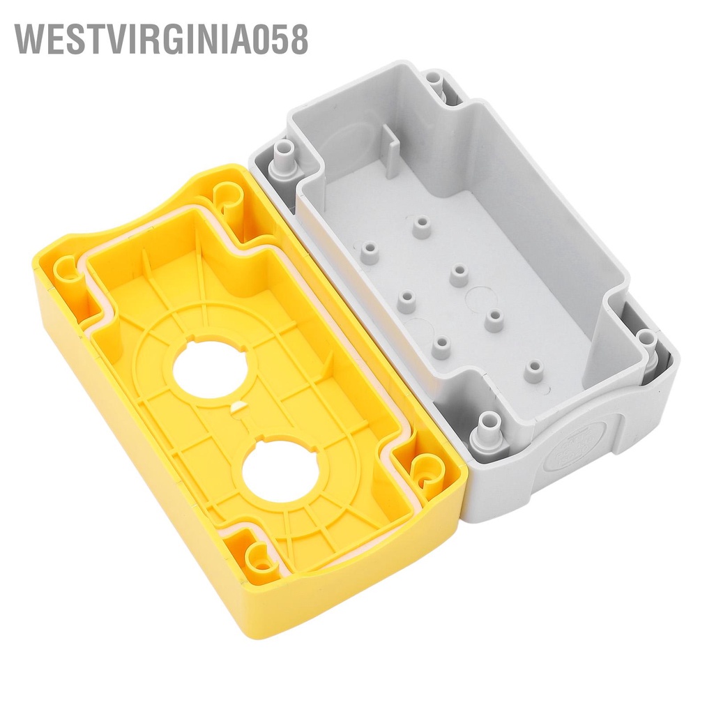 Westvirginia058 2 Bộ Nút nhấn Hộp Công tắc điều khiển Trạm Vỏ Chống thấm nước Lỗ cho Máy
