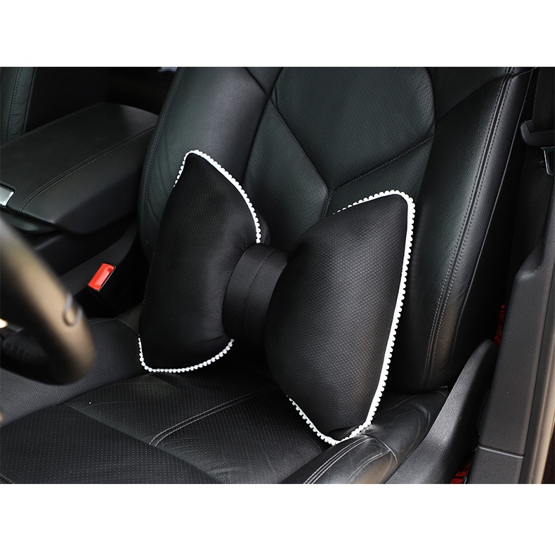 Bộ gối tựa đầu và tựa lưng ô tô hình Nơ nhồi bông xinh xắn, trang trí nội thất xe hơi sáng tạo | BigBuy360 - bigbuy360.vn