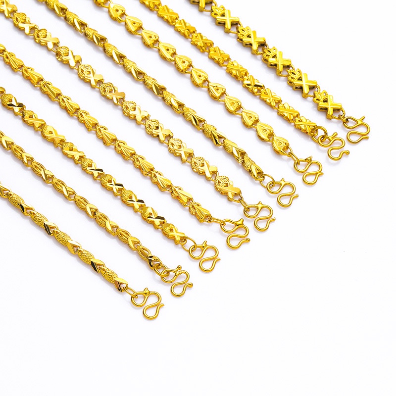 Dây Chuyền Bằng Đồng Mặt Mạ Vàng Phong Cách Việt Nam Hàn Quốc