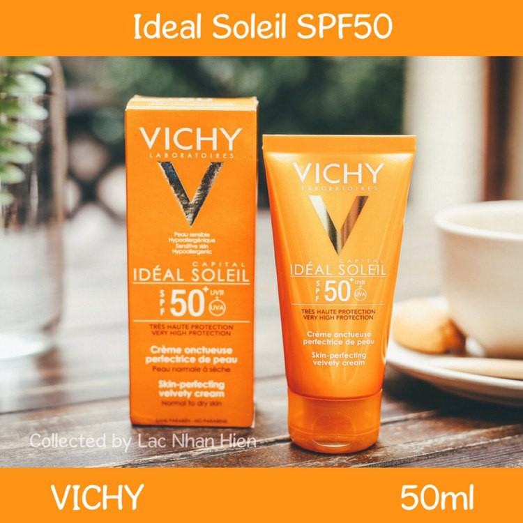 KEM CHỐNG NẮNG VICHY KIỀM DẦU ❤ VICHY IDEAL SOLEIL MATTIFYING FACE FLUID DRY TOUCH SPF50