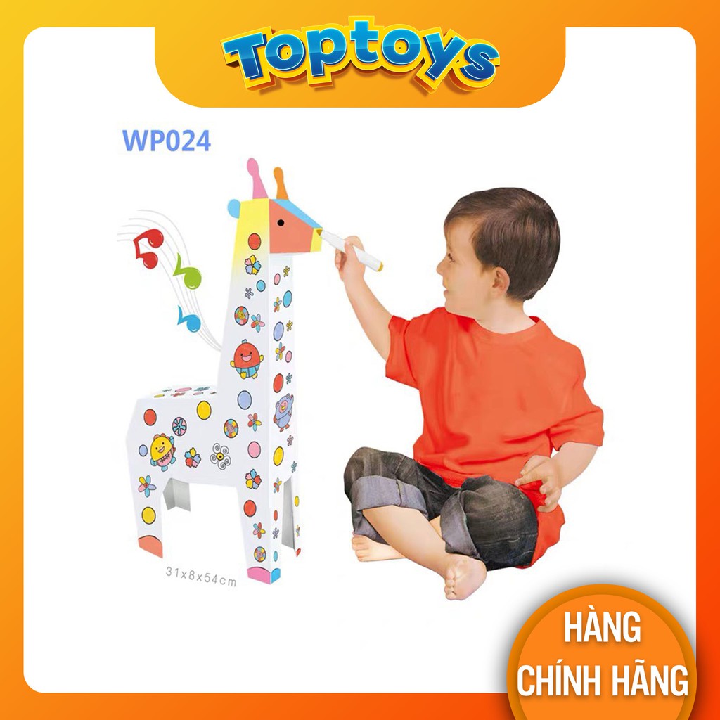Bộ đồ tô màu, vẽ giấy, dán hình động vật cho bé từ 3 - 5 tuổi, kích thích trí thông minh thị giác