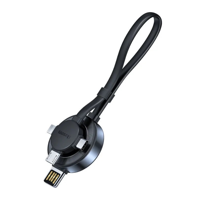 Cáp sạc đa năng Baseus 4 in 1 kiêm sạc không dây cho đồng hồ thông minh AP Watch màu đen