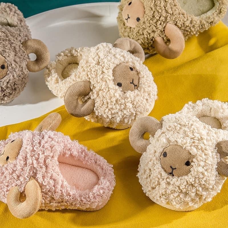 Dép lông cừu đi trong nhà cho bé