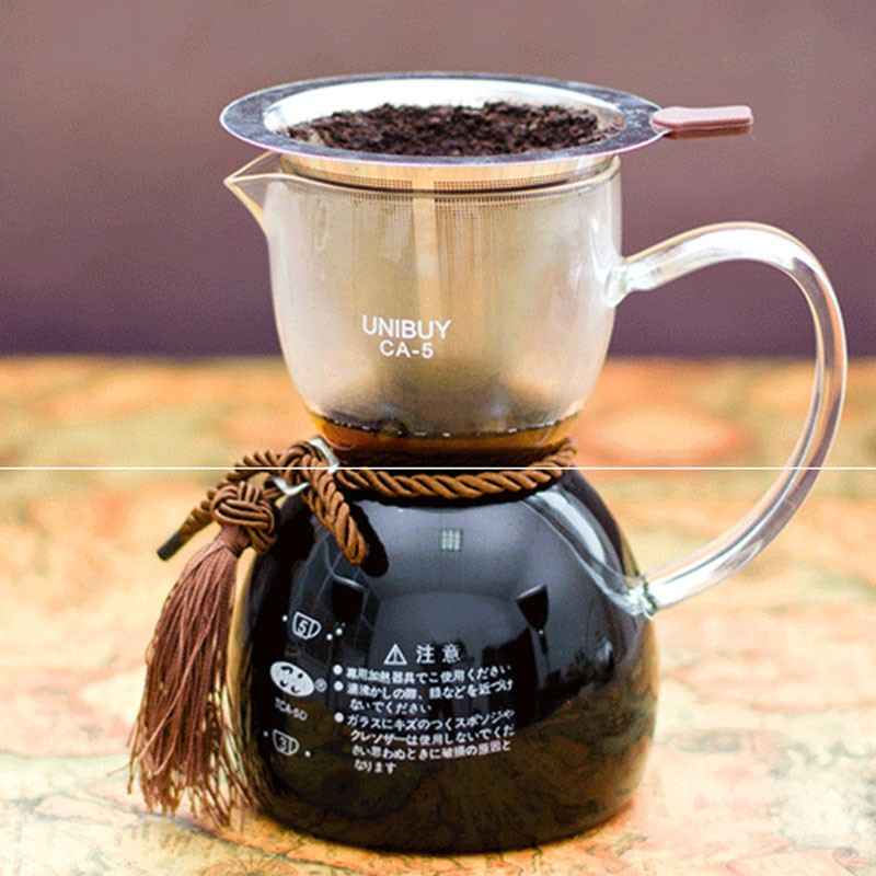 Bình pha cafe vợt kiêm Drip coffee tiện dụng 400ml