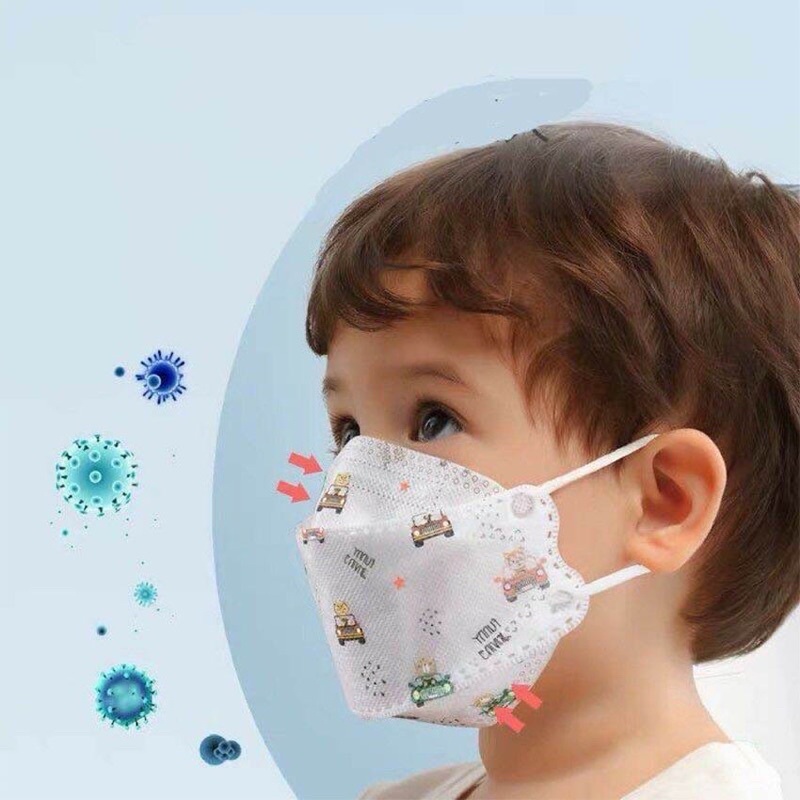 khẩu trang 4d duy quân dành cho bé từ 3 đến 12 tuổi sản xuất việt nam *Free Ship* túi 10 chiếc thùng 30 túi