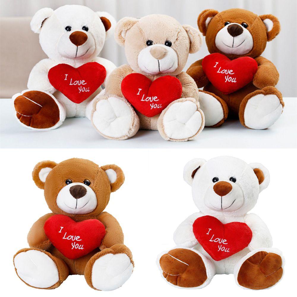 .Gấu Teddy Nhồi Bông 25cm Mềm Mại Nhiều Màu Sắc Cho Người Lớn Và Trẻ Em