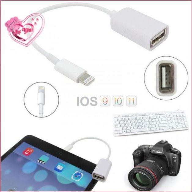 Cáp OTG dành cho iPhone - iPad cổng Lightning