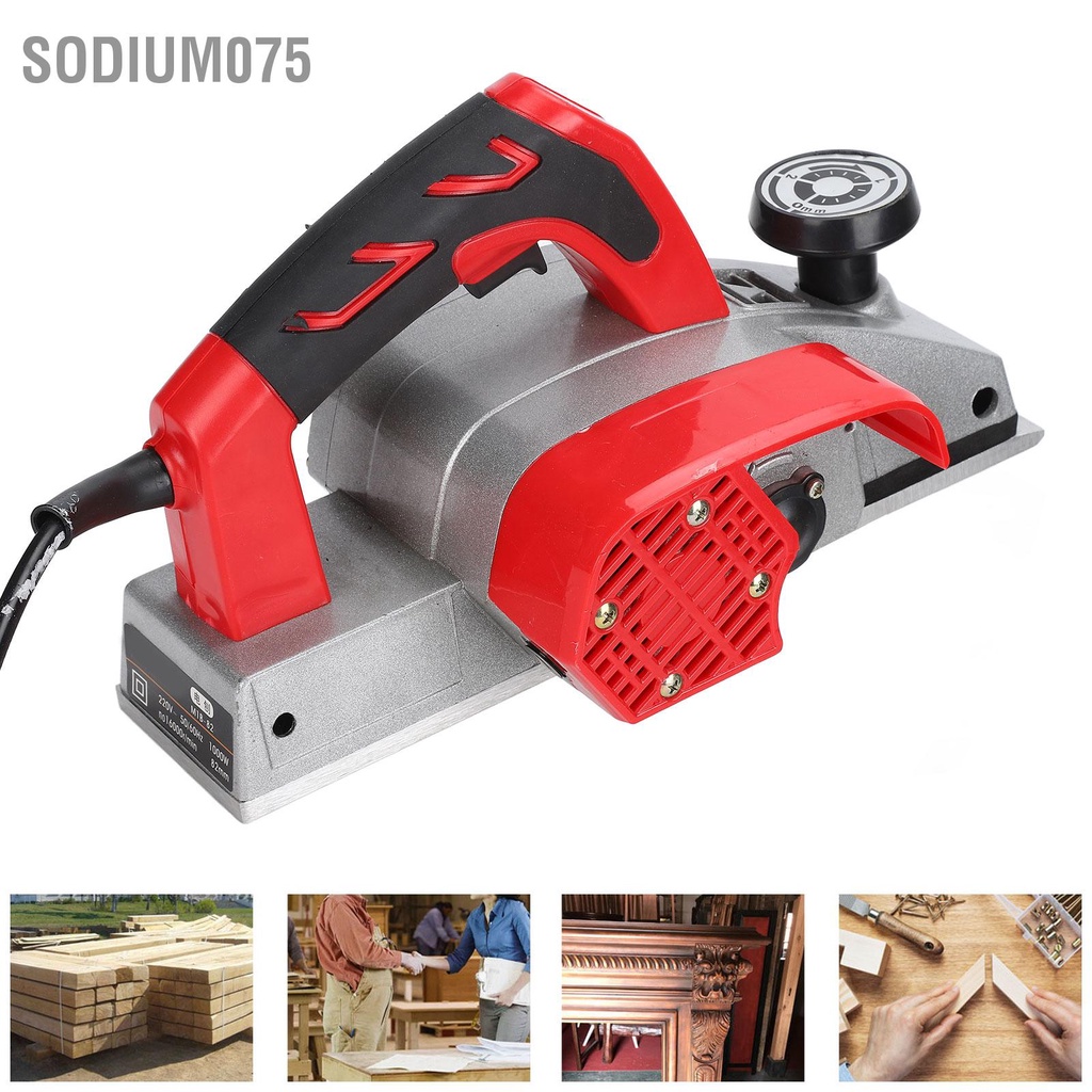 Có thể bán buôn Máy bào gỗ đa chức năng có thể điều chỉnh Máy bào điện gia dụng Dụng cụ làm vườn Máy bào điện 1000W 16000R AU 220V sodium075 Hàng giao ngay