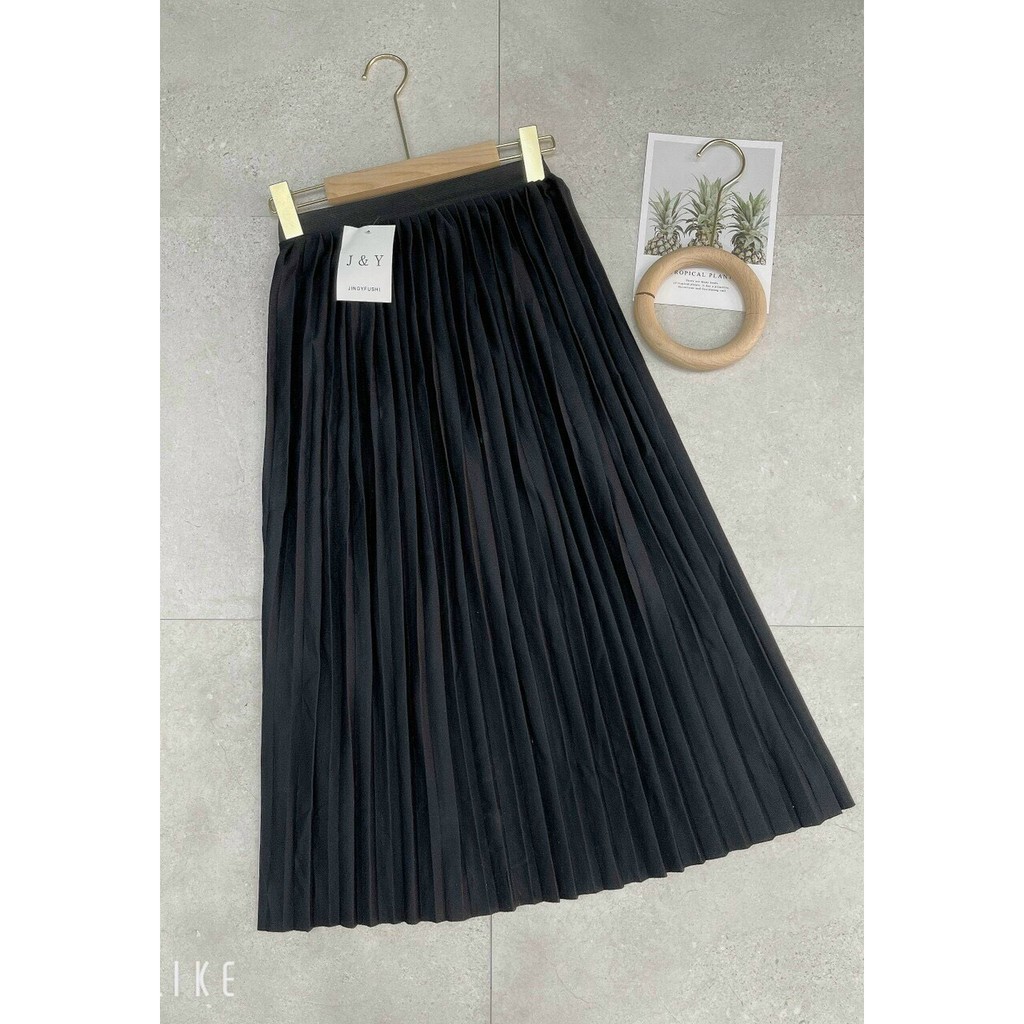 Chân váy xếp ly dáng dài chất đẹp