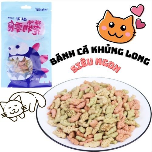 BÁNH CÁ KHỦNG LONG SIÊU NGON CHO MÈO BÉO