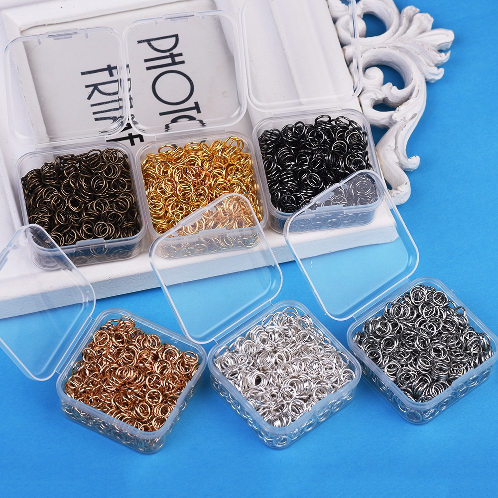 Đủ size 4-12mm Khoen tròn mở,Vòng sắt KIM LOẠI mini phụ kiện đồ thủ công,Trang Sức, Móc Khóa, Trang Trí